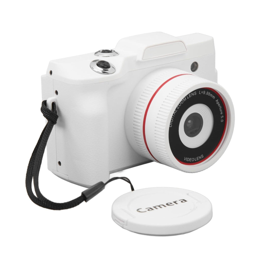 Hd 720P Recording Flip Screen Digital Camera With Interchangeable Lens And Infrared Lens_White