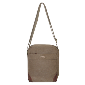 Fib Explorer Canvas Cross Body Travel Bag Khaki