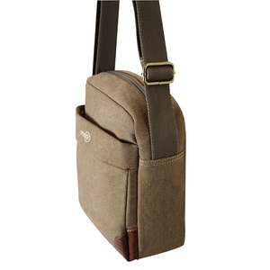 Fib Explorer Canvas Cross Body Travel Bag Khaki