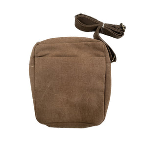 Fib Explorer Canvas Cross Body Travel Bag Khaki