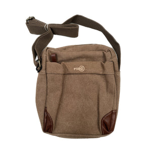 Fib Explorer Canvas Cross Body Travel Bag Khaki