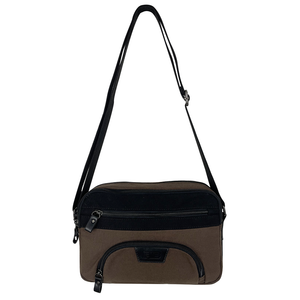 Fib Byron East West Sling Shoulder Bag Travel Adjustable Strap Brown