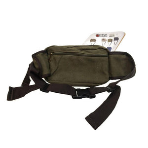 Fib Canvas Bum Bag W Belt Wallet Waist Pouch Travel Mobile Phone Military Khaki