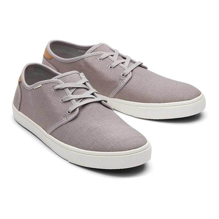 Toms Mens Canvas Casual Sneakers Low Summer Shoes Grey Us 9