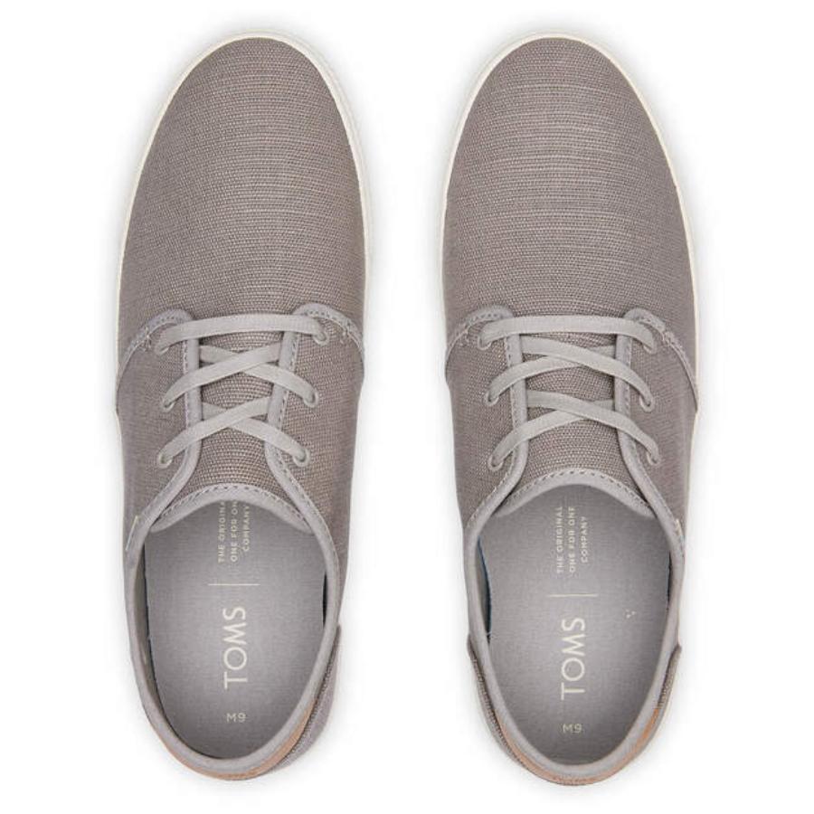 Toms Mens Canvas Casual Sneakers Low Summer Shoes Grey Us 9