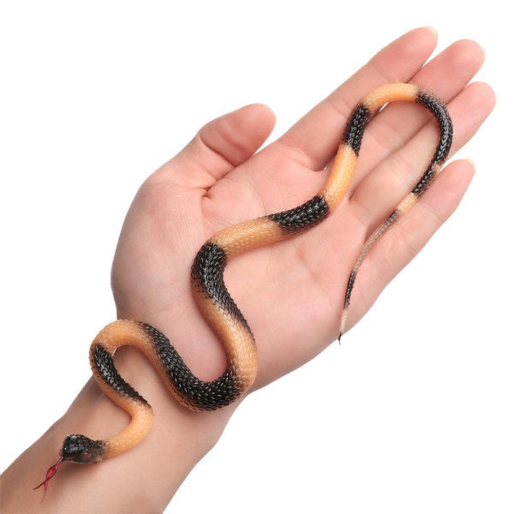 Rubber Snake Halloween Fake Toy Soft Party Prop Trick Assorted Colours