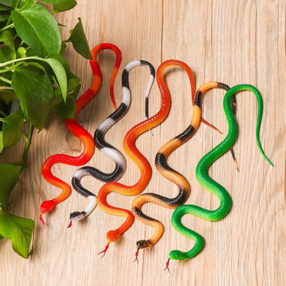 Rubber Snake Halloween Fake Toy Soft Party Prop Trick Assorted Colours