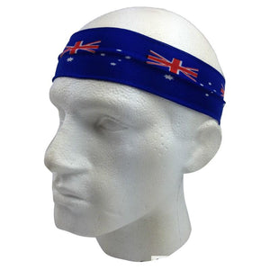 Aussie Flag Australia Headband For Tennis Cricket Day Costume Oz Blue