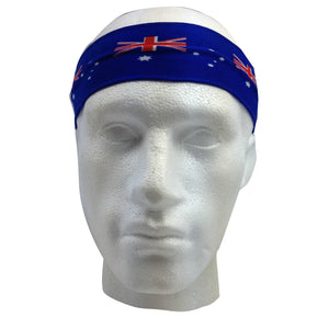 Aussie Flag Australia Headband For Tennis Cricket Day Costume Oz Blue