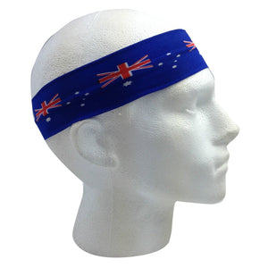 Aussie Flag Australia Headband For Tennis Cricket Day Costume Oz Blue