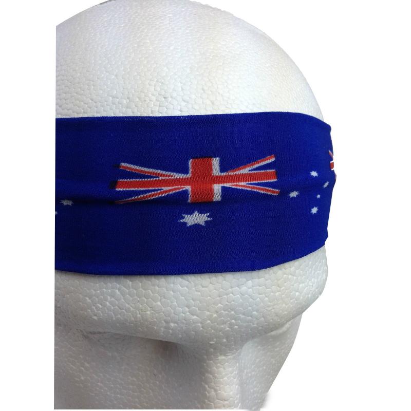 Aussie Flag Australia Headband For Tennis Cricket Day Costume Oz Blue