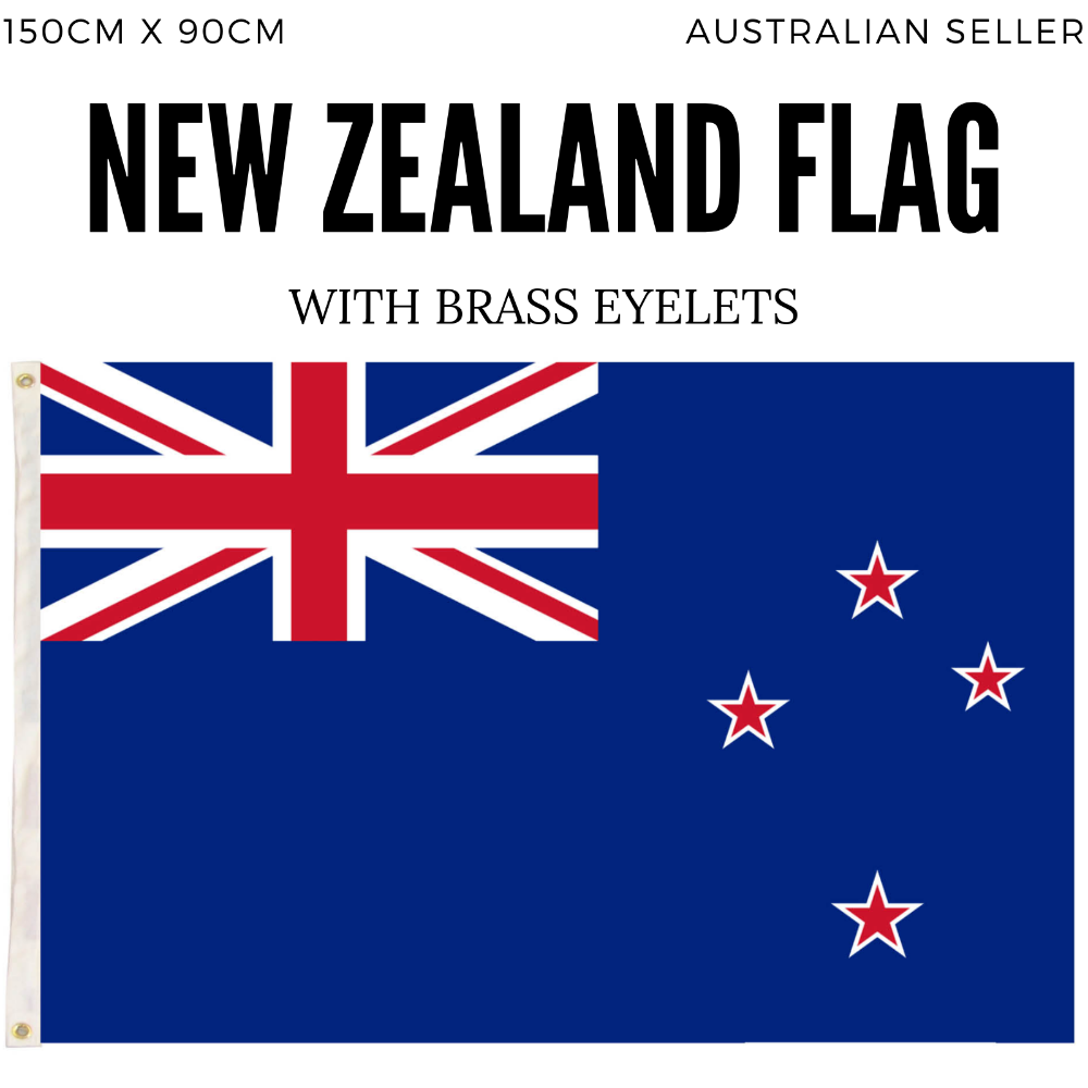 New Zealand Country Flag Kiwi Heavy Duty Outdoor Maori 150Cm X 90Cm