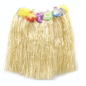 House Of Dasein 40Cm Hawaiian Hula Skirt Tropical Costume Dress Lei Grass Flower Party Adult Natural