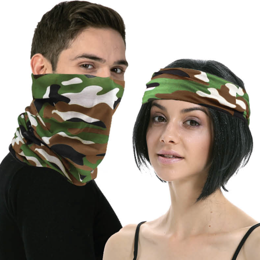 Multi Functional Tube Bandana Head Scarf Face Cover Mask Camo Army Camouflage