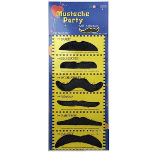 Party Moustache 70S Fake Mustache Costume Fancy Dress Props Halloween Adhesive