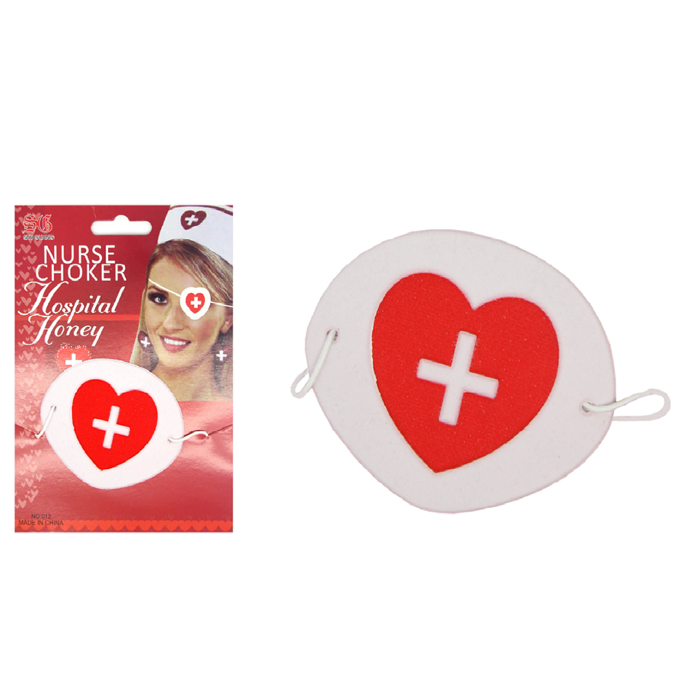 Nurse Eyepatch Fancy Dress Hospital Heart Costume Ladies Doctor Party