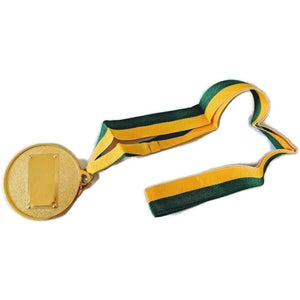 Metal Winner Gold Medal 1St Party Favours Sports Day 40Cm Ribbon Green/Gold