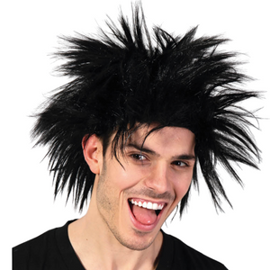 Rockstar Wig Punk Costume Party Fancy Spiky Hair Disco Dress 70S 80S