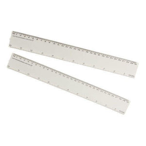 50X Bio Ruler 30Cm Eco Friendly Biodegradable Corn Bulk School Office White