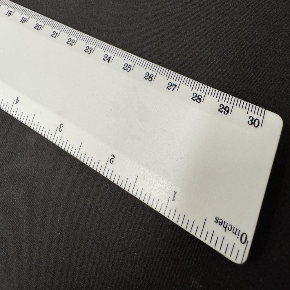 50X Bio Ruler 30Cm Eco Friendly Biodegradable Corn Bulk School Office White