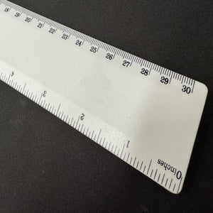 50X Bio Ruler 30Cm Eco Friendly Biodegradable Corn Bulk School Office White