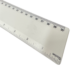 50X Bio Ruler 30Cm Eco Friendly Biodegradable Corn Bulk School Office White