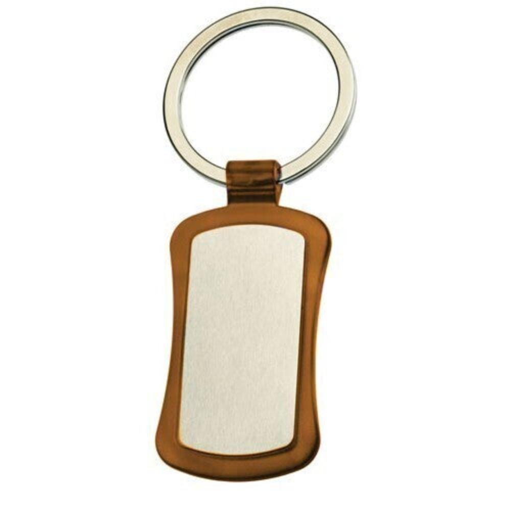 50X Duo Key Tag Ring Keyring School Bag Badge Bulk Mocha