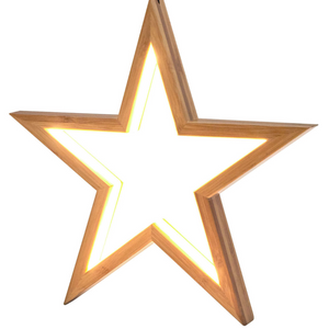 Large Ceiling Bamboo Star Led Hanging Lamp Natural Home Decor Lighting Pendant