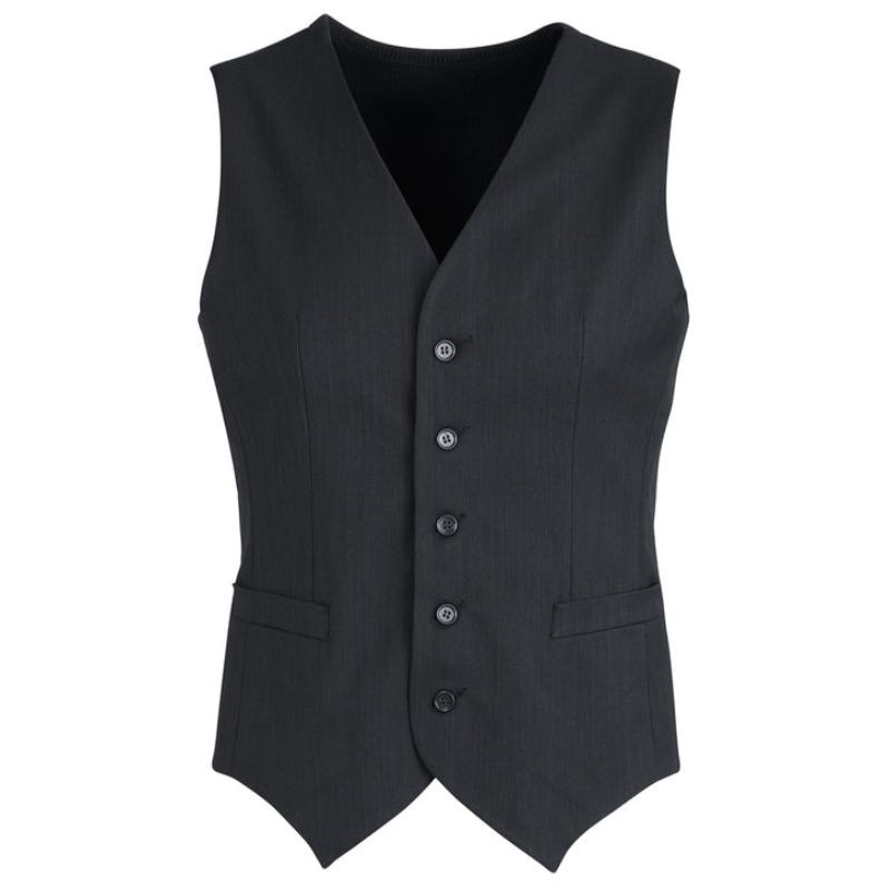 Mens Peaked Vest Waistcoat W/ Knitted Back Suit Formal Wedding Dress Up