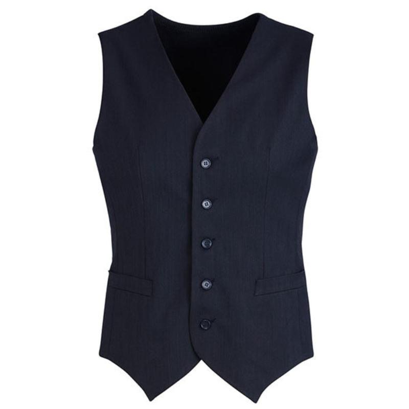 Mens Peaked Vest Waistcoat W/ Knitted Back Suit Formal Wedding Dress Up