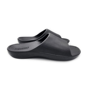 Archline Rebound Orthotic Slides Flip Flop Thongs Slip On Support Black