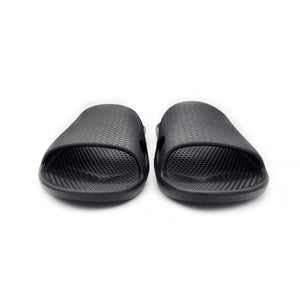 Archline Rebound Orthotic Slides Flip Flop Thongs Slip On Support Black