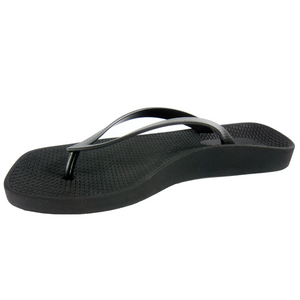 Archline Breeze Support Orthotic Thongs Flip Flops Black 36 Eur (Womens 5Us)