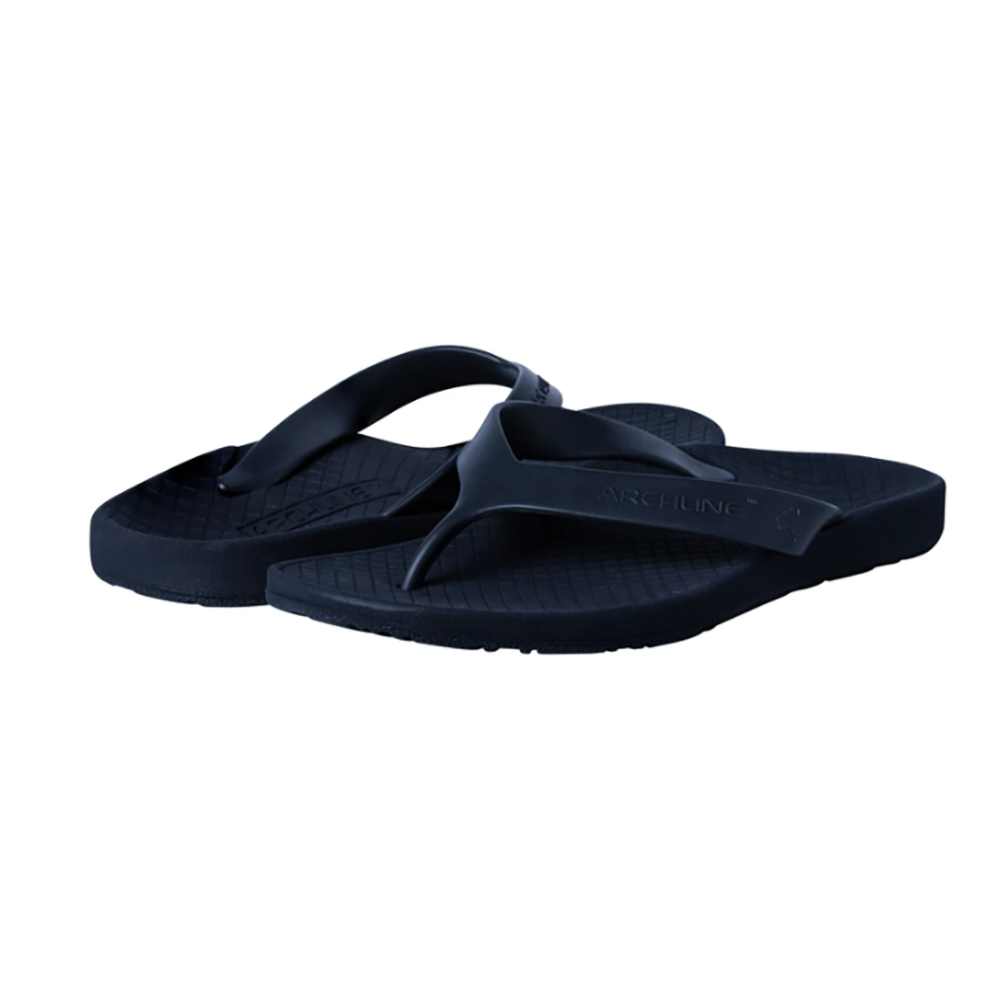 Archline Flip Flops Orthotic Thongs Support Shoes Footwear Navy Eur 38