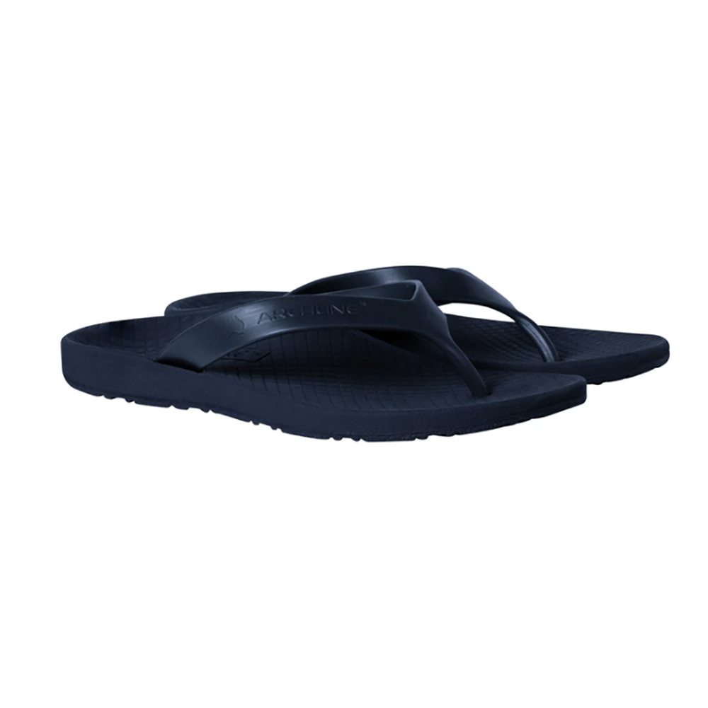 Archline Flip Flops Orthotic Thongs Support Shoes Footwear Navy Eur 37