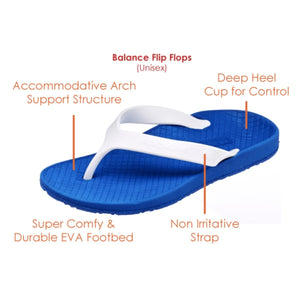 Archline Orthotic Thongs Support Shoes Footwear Flip Flops Orthopedic White/Red