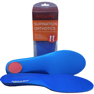 Archline Supination Orthotic Insoles Full Length (Unisex) Plantar Fasciitis High