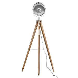 Nautical Tripod Floor Lamp Search Light Modern Chrome Head With Mesh