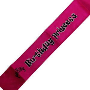 Birthday Princess Sash 21St 18Th Girls Night Party Costume Celebration Bday Pink