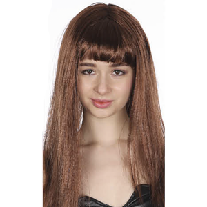 Long Wig Straight Party Hair Costume Fringe Cosplay Fancy Dress 70Cm Womens