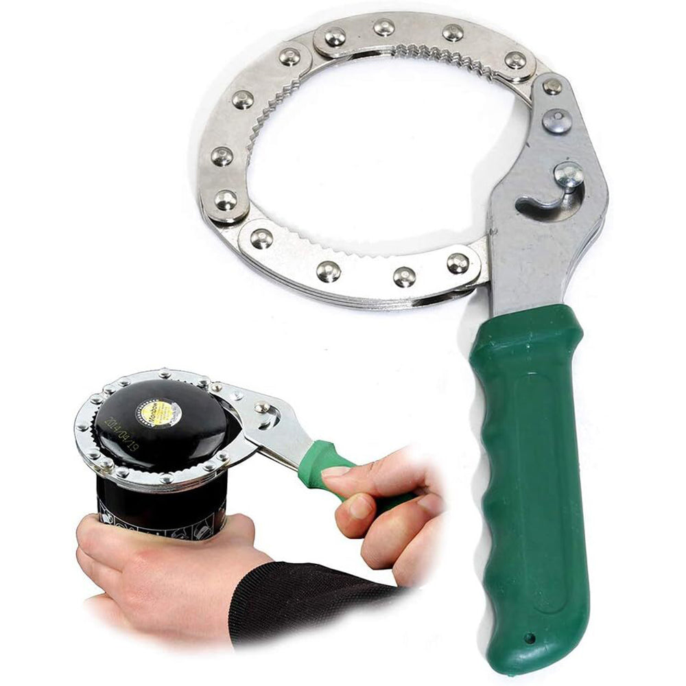 Adjustable Oil Filter Wrench Universal Handcuff Style Remover Tool Spanner Non Slip