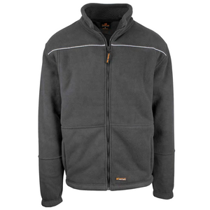 Tough Inc Mens Full Zip Sherpa Polar Fleece Jumper Lined Warm Winter Jacket Pullover Black