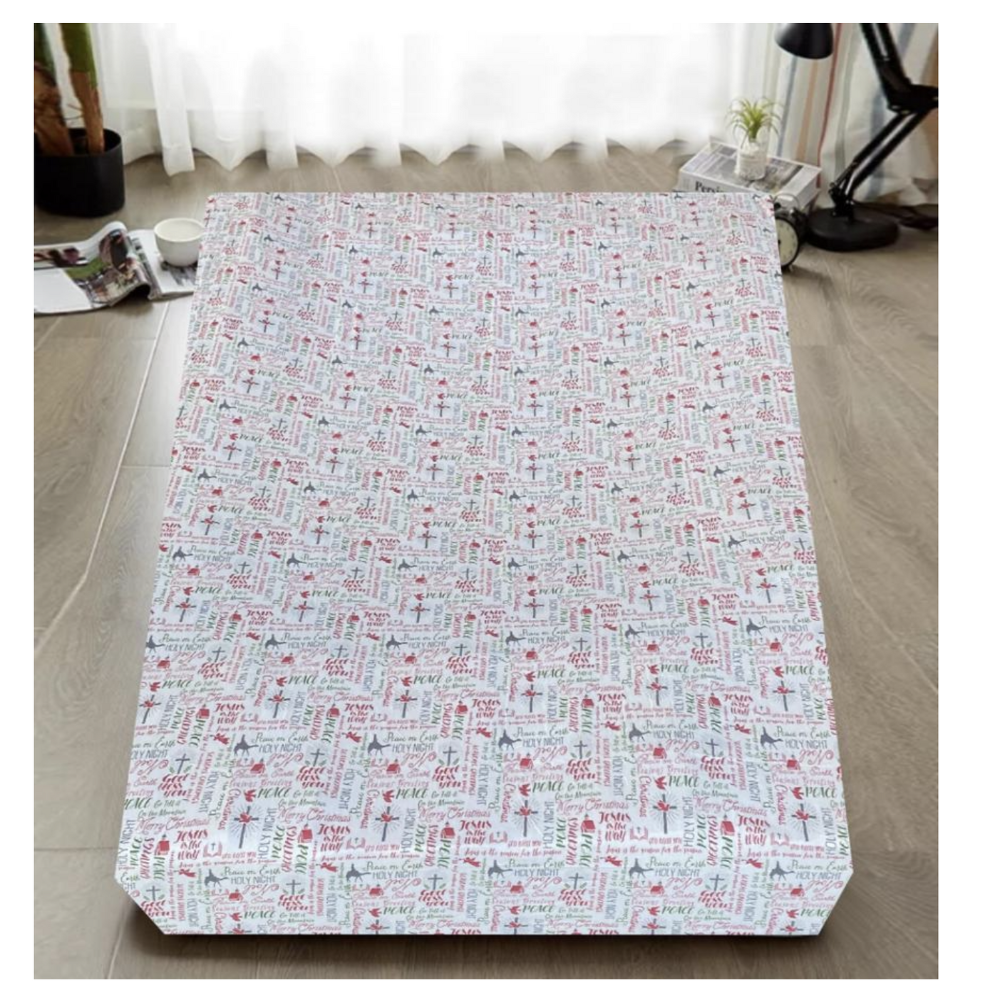 Queen Luxury 100% Cotton Flannelette Fitted Bed Sheet Xmas Christmas