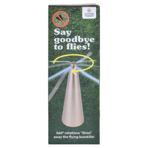 Br Home Shoo Fly & Bug Fan Repeller Outdoor Bbq Picnic Camping Repellent Rv Gold