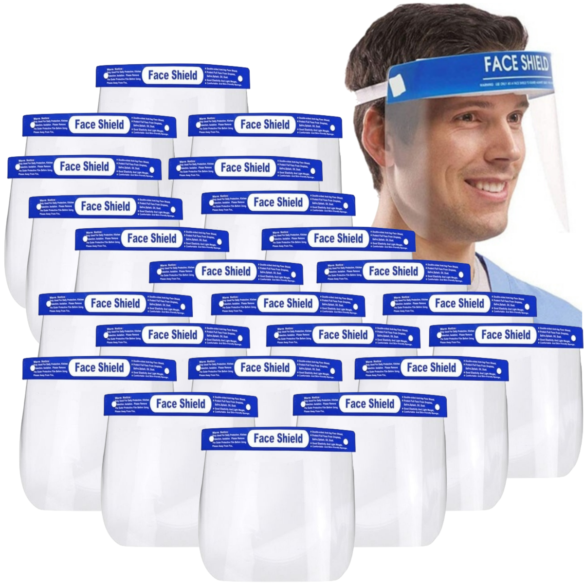 Br Safety 24X Full Face Shield Clear Glasses Anti Fog Eye Protector Shop Dental