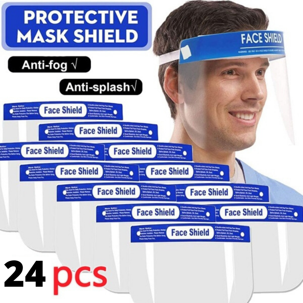 Br Safety 24X Full Face Shield Clear Glasses Anti Fog Eye Protector Shop Dental