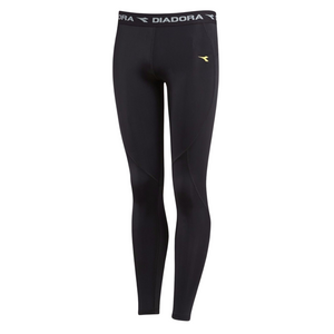 Kids Diadora Compression Tights Long Johns Running Junior Boys Thermal Black 16