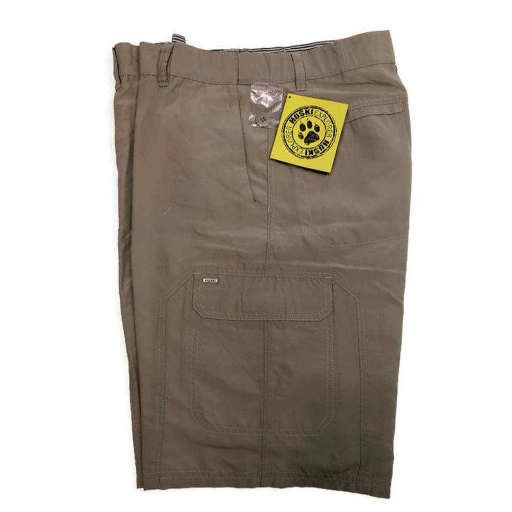 Huski Cargo Shorts Mens Cascade Microfibre Flexi Fit Army Military 515206 Clay 5Xl (117Cm Waist)