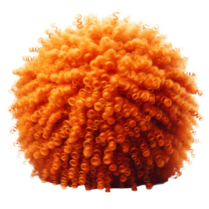 Jannik Sinner Inspired Wig Curly Afro Party Costume Tennis Dress Up Orange