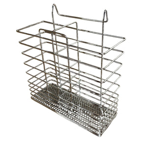 Stainless Steel Cutlery Basket Holder Drying Rack Chrome